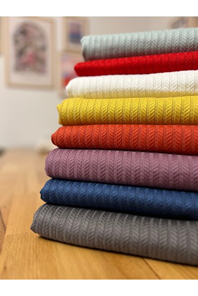 Renk Tekstil Örgü Dokulu Pike Tek Kişilik %100 Doğal Pamuk - 160 X 230 - 8 Farklı Renk Seçeneği