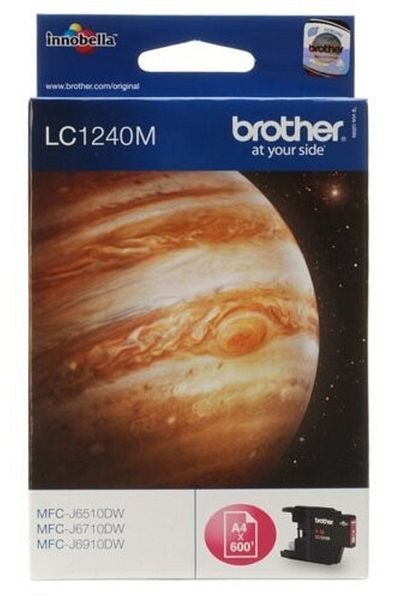 Brother Original Brother LC1240M Ink Cartridge, Magenta, 600 pages