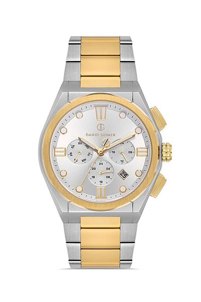 DAVID GUNER Sari White Coated White Dial Men's Watch Dg-8850Ga-D1