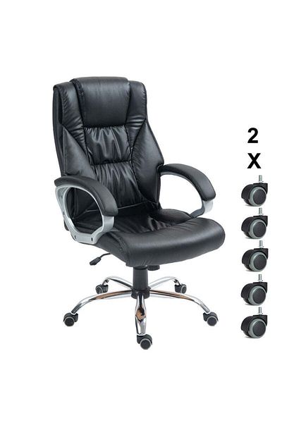 Kdhome Scaun de birou executiv ergonomic KD Home Prestige Comfort A59, negru