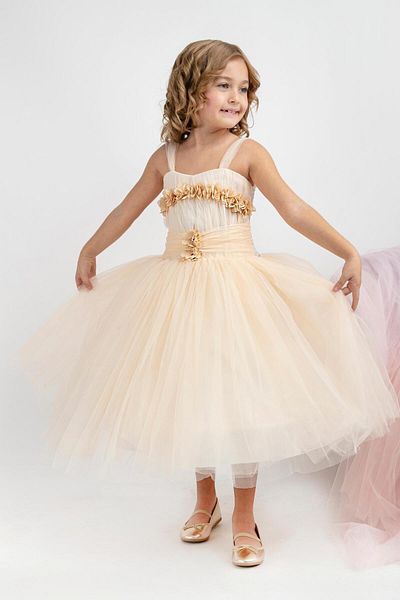MİNİMONY Miniminy 5-9 Years Girl's Holiday Graduation Ball Βραδινό Νυφικό Φόρεμα 5011