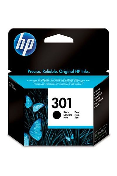 HP Original HP 301 / CH561EE Ink Cartridge, Black, 190 pages