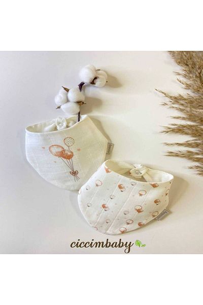 ciccimbaby Balloon Muslin Flar (Pack of 2)