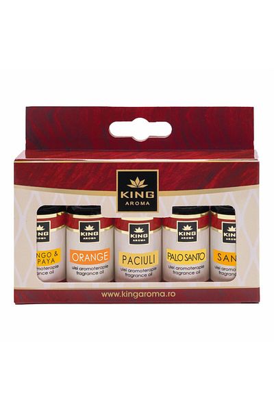 KingAroma Pack of 5 Exotic aromatherapy scented oils, Kingaroma, 10 ml