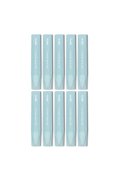 Gıpta Pickpen Cut Tip Highlighter Blue (F1551) 10 Pieces
