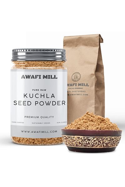AWAFI MILL Kuchla Seed Powder | Nux Vomica - Bottle of 100 gram / 3.5 Oz
