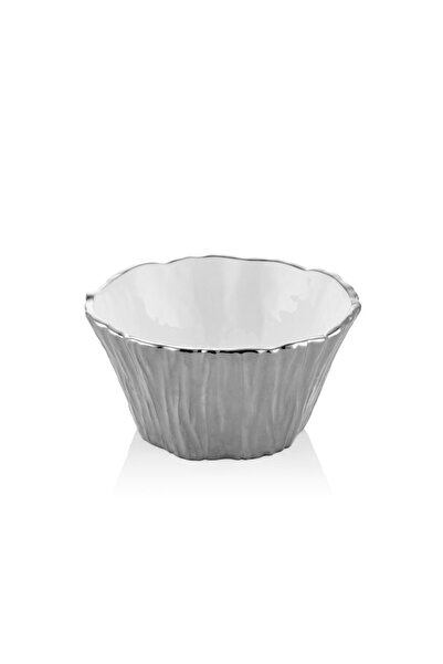 La madore Unformed White Silver Small Bowl 20,5X20,5X10 cm