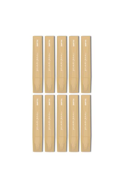 Gıpta Pickpen Cut Tip Highlighter Gold (F1551) 10 Pieces
