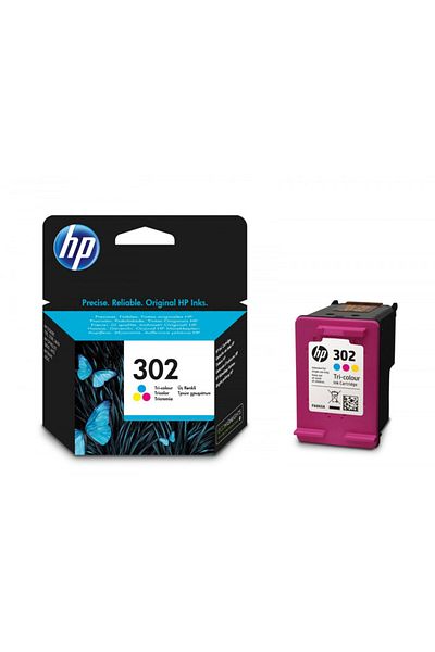 HP Original HP 302 / F6U65AE Ink Cartridge, Color, 165 pages