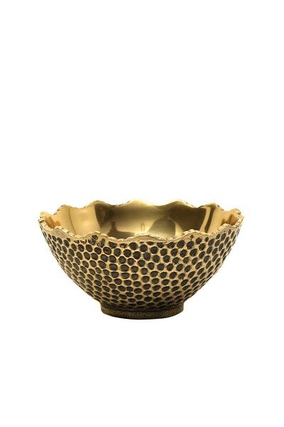 Vitale Matte Antique Gold Pit Bowl - 21*9*10 cm
