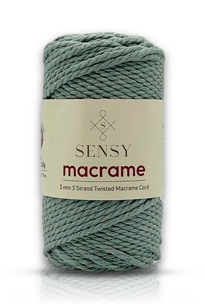 SENSY Premium 3 Twist Cotton Searched Macrame Searable Macrame Rope Hobby Floss Three Twist Island Tea