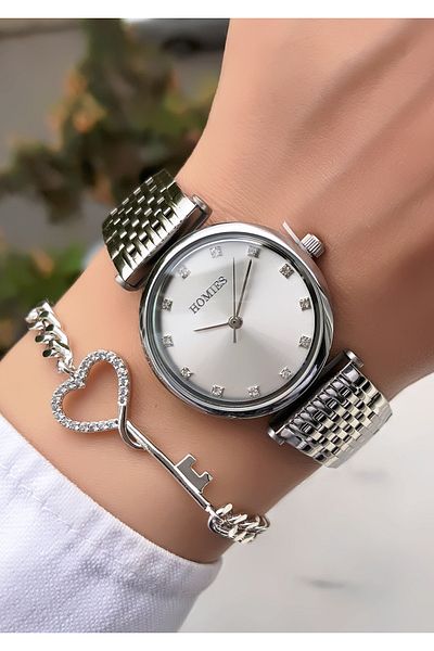 Homies Original Invoice Waterproof Women's Wrist Watch with Bracelet Gift