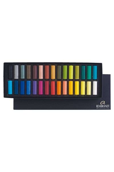 Rembrandt General Selection Soft Pastel 30-Piece Half Size Powder Pastel Set / 31823116