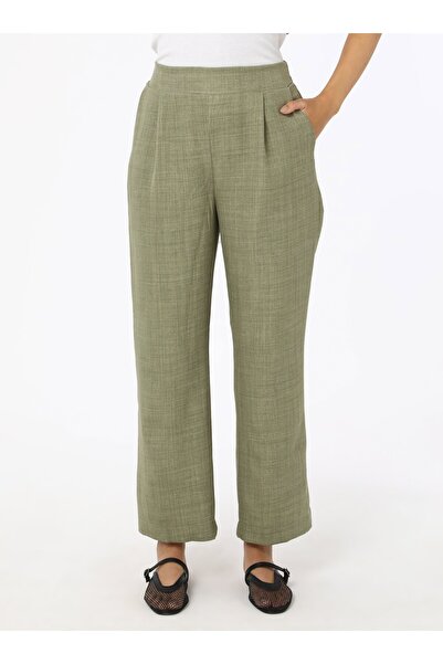 Refka Linen Look Vest Trousers Double Set - Khaki - Refka