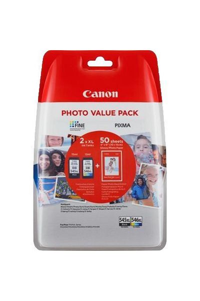 Canon Canon PG-545XL + CL-546XL Multipack original + 50 pagini hartie foto