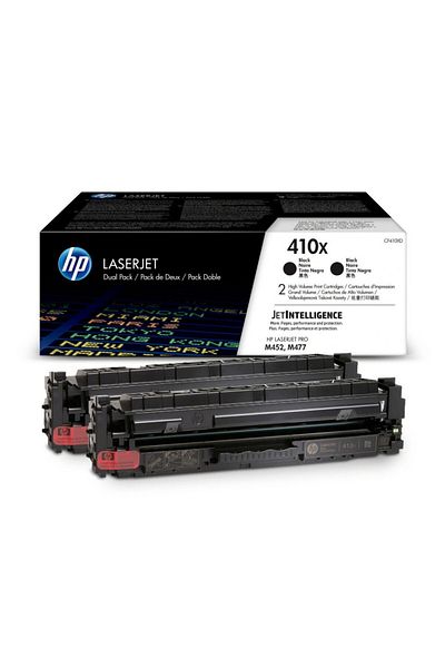 HP Original HP 410x / CF410XD Toner Cartridge Pack, Black, 2x 6500 pages