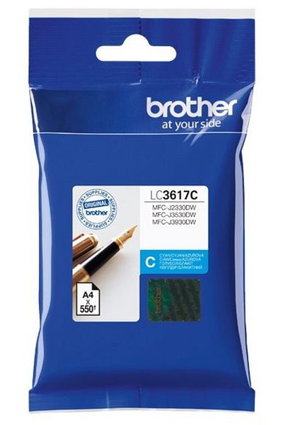 Brother Original Brother LC3617C Ink Cartridge, Cyan, 550 pages
