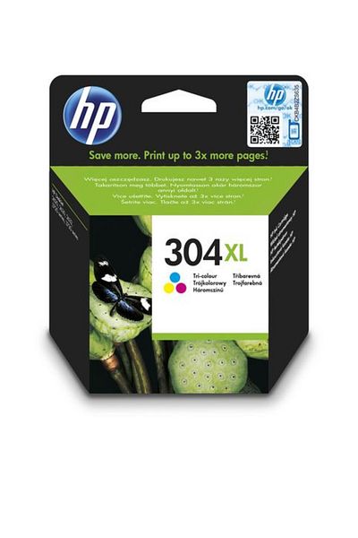 HP Original HP 304XL / N9K07AE Ink Cartridge, Color, 300 pages