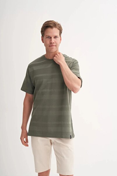 Cazador Πλεκτό T-Shirt με λαιμόκοψη κανονική εφαρμογή 4123