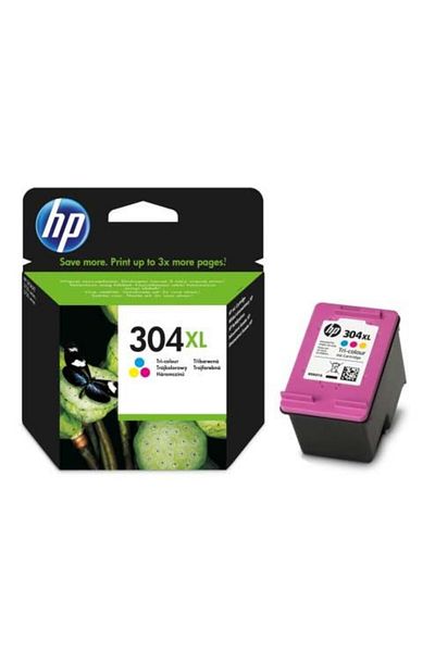 HP Original HP 304XL / N9K07AE Ink Cartridge, Color, 300 pages