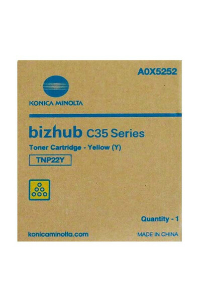 KONICA MINOLTA Cartus Toner Original Konica Minolta TNP-22Y / A0X5252, Yellow...