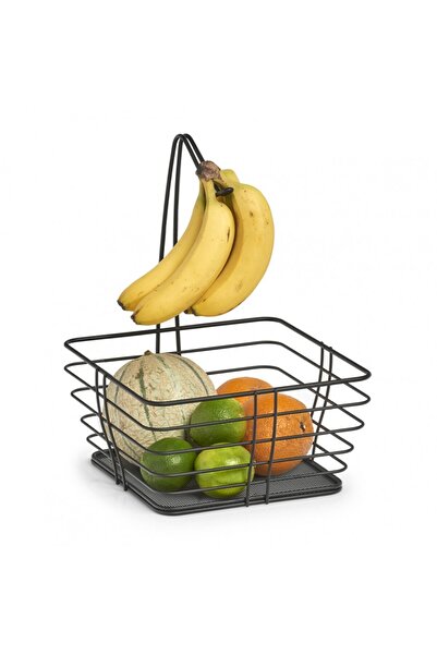 zeller Coș cu fructe, Zeller, metal, negru, 26 x 26 x 36 cm