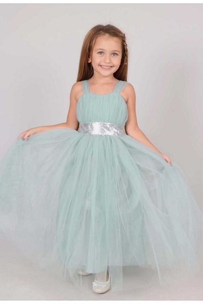 EXTRAÇARŞI Girl's Tulle Evening Dress Party and Birthday Dress Age 6/10