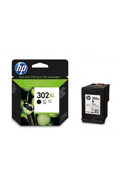 HP Original HP 302XL / F6U68AE Ink Cartridge, Black, 480 pages