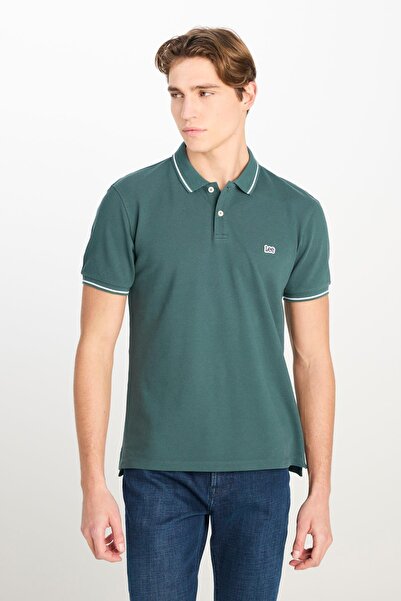 Lee Erkek Regular Fit Polo T-shirt Evergreen