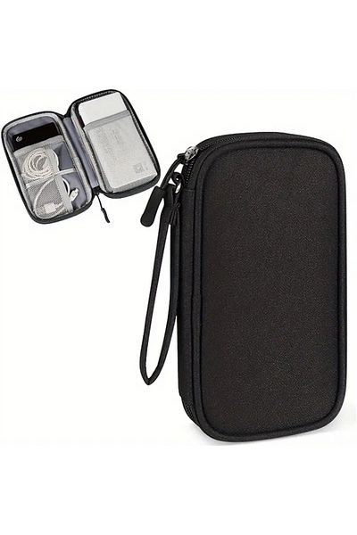 Choice Black A Travel Cable Bag Portable Digital Storage Pouch Charger Data Cable USB Bag Organizer Waterpr