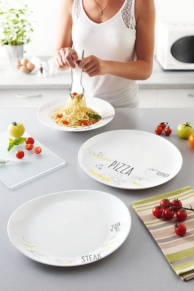Luminarc Friend's Time Tempered Patterned Meat Plate 30 cm