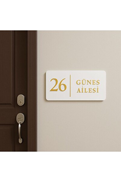 shop Kişiye Özel Daire Kapı Numarası ve İsimliği - Kapı İsimliği – Şık Pleksi...