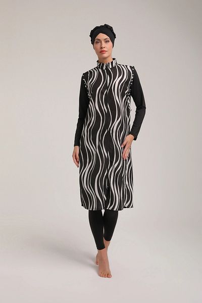 My Hanne Patterned Women's Hijab Swimsuit Set 5480