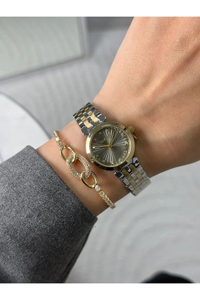 Homies Guaranteed Premium Women's Wristwatch Gold-Silver (Gray Dial) Rshms-222