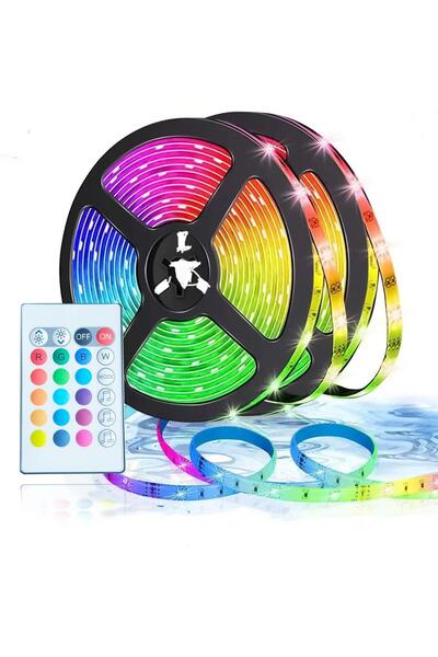 UpWay 3 Metre Bluetoothlu Müziğe Duyarlı Su Geçirmez Kesilebilir Silikonlu Ku...