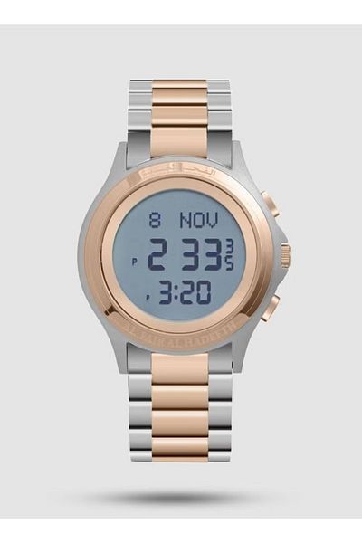 alfajr alhadeeth Modern Watch, Stainless Steel, Medium