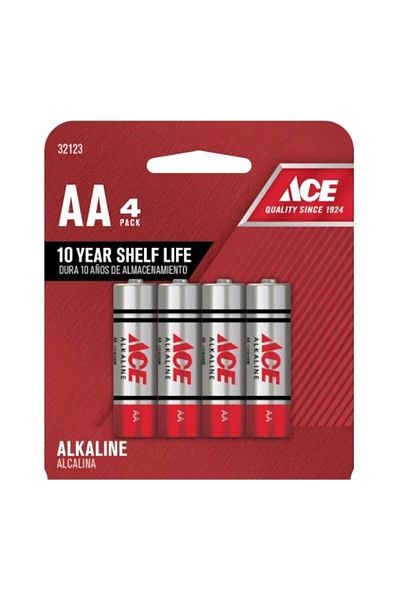 ACE 4-Piece AA Ultra Alkaline Multipurpose Durable Pencil Batteries