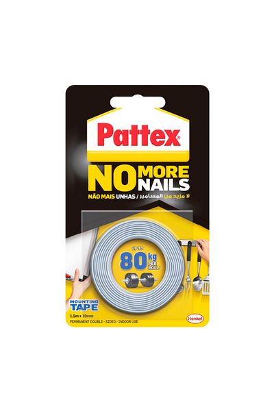 Pattex شريط تثبيت "لا مزيد من المسامير" 1.5 متر × 19 مم