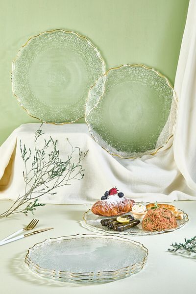 Lora Bianca Tapestry 28 cm 6 Piece Service Presentation Plate Set