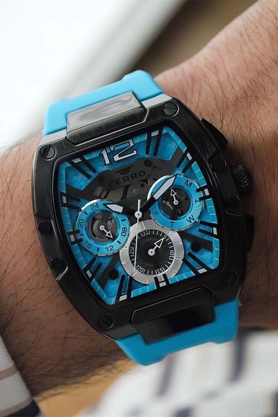 FERRO Fm11527Za15 Men's Wrist Watch with Silicone Cord