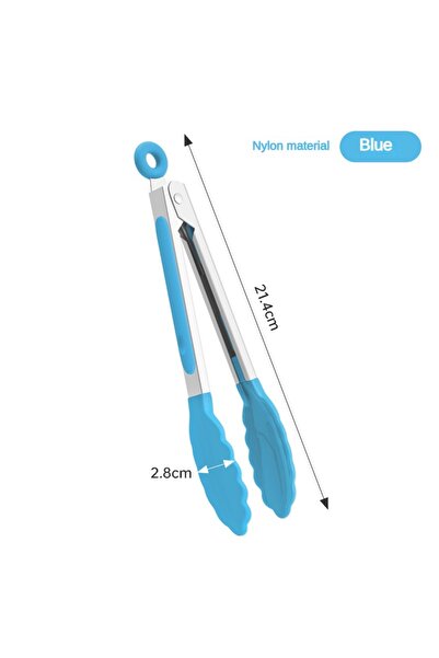 Choice5 7Inch Light Blue 1 piece high temperature resistant nylon stainless s...