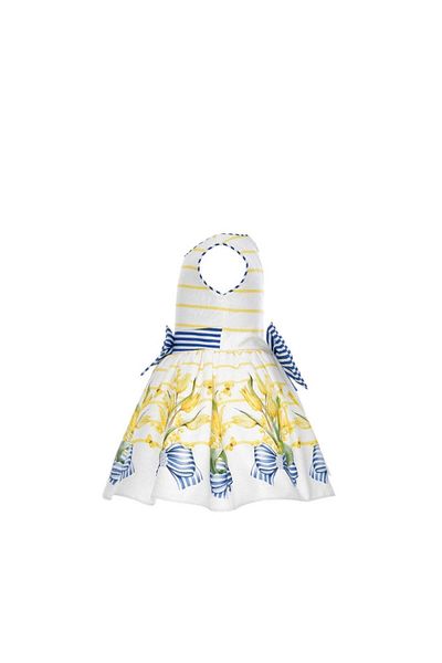 Pamina Dress with Bow, Pamina, Floral, Felicia, 311101, Yellow, 98 cm