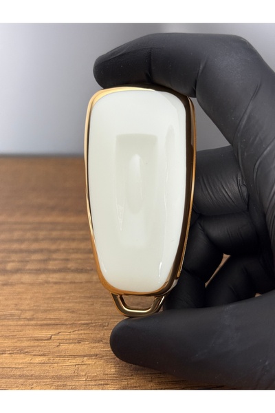 Mavi Keys Husă de protecție pentru chei din silicon cu 3 butoane compatibilă cu Ford Focus, Transit, Fiesta – Nano – Culoare albă