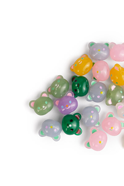 Prestij Boncuk Mărgele acrilice cu figuri de pisică de culori mixte 5 buc