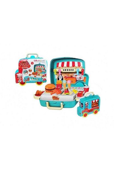 BabyCara Doctor Play Set for Kids 2 in 1 Multi Function Pretend Play Medical Playset with Portable Trolley