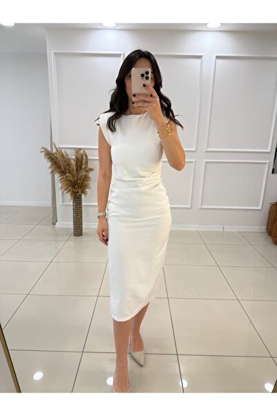 Butik Drape Detaylı Elbise