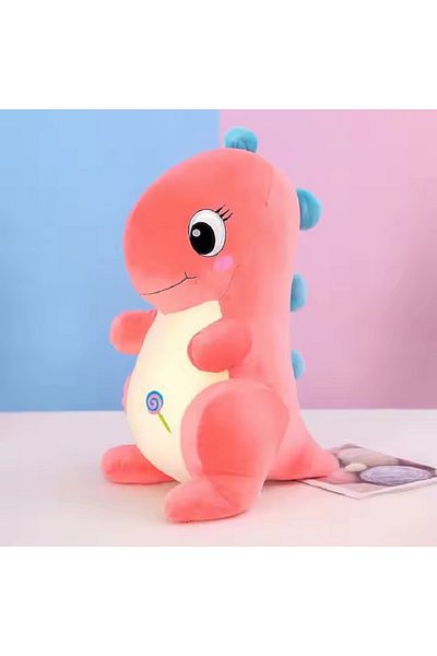 rexa Super Soft Dinosaur Plush Toy – Multiple Colors, Stuffed Pink Dino Toy for Kids, Gifts