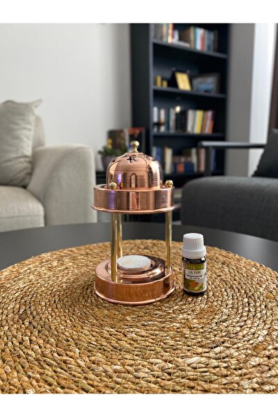 Layla Copper Kubbe Görünümlü Bakır Buhurdanlık Tütsülük – Auran Yağ Hediyeli
