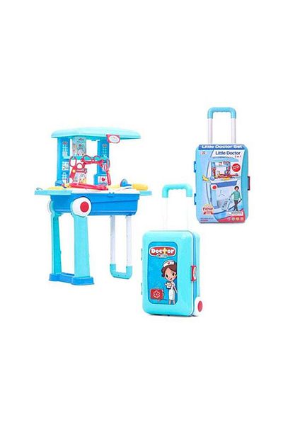 BabyCara 2-In-1 Little Doctor Trolley Portable Durable With Equipments Play Set cm