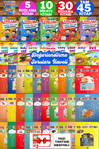 Altınpost Yayınları Tavsiyeli Tam 45 Kitap Seti | 5 Kodlama Kitabı+10 Hikaye ...